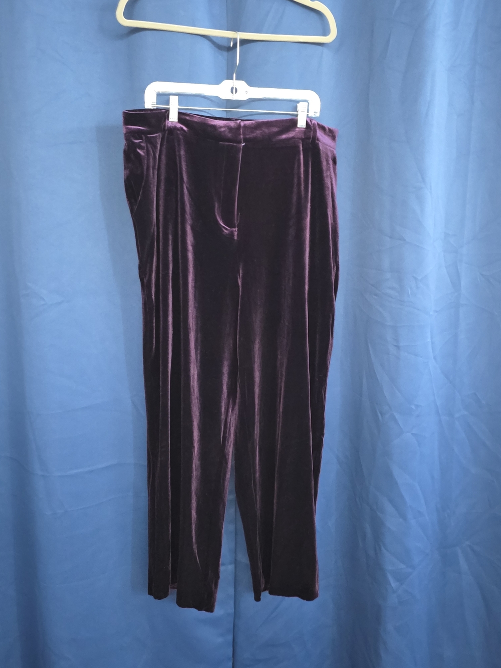1X Wide Leg Pants - Deep Plum